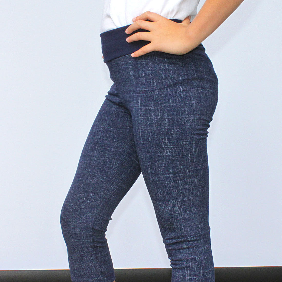 Legíny tmavě modré denim