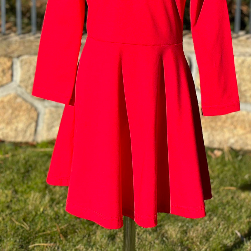 Jarní/podzimní šaty Lily červené
