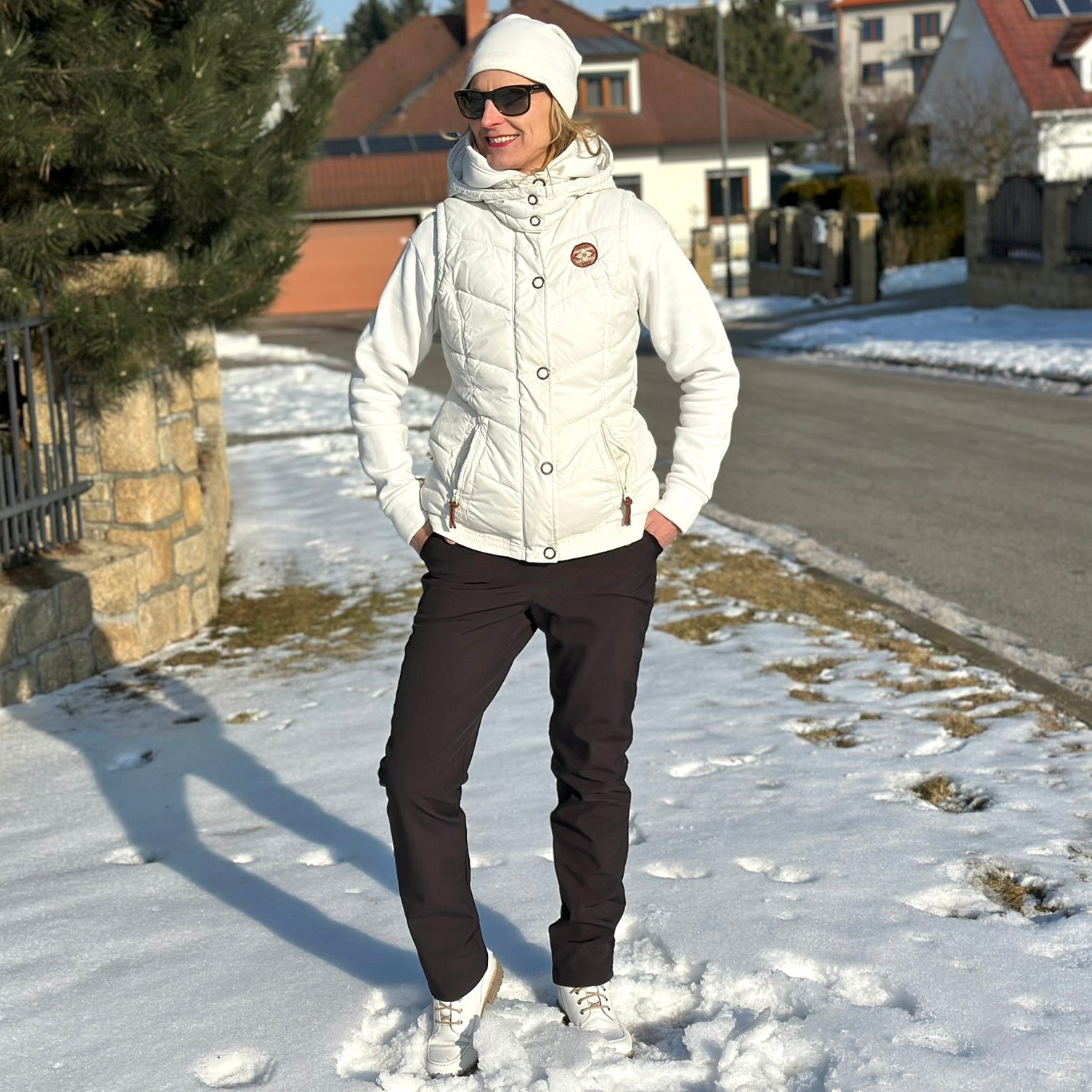 Dámské zimní softshell kalhoty