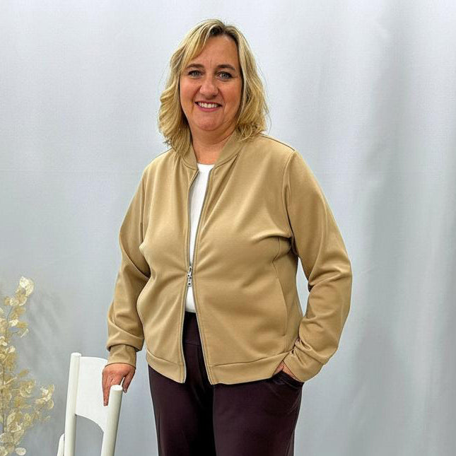 Dámský bomber béžový