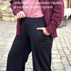 Dámské široké kalhoty FIT černé