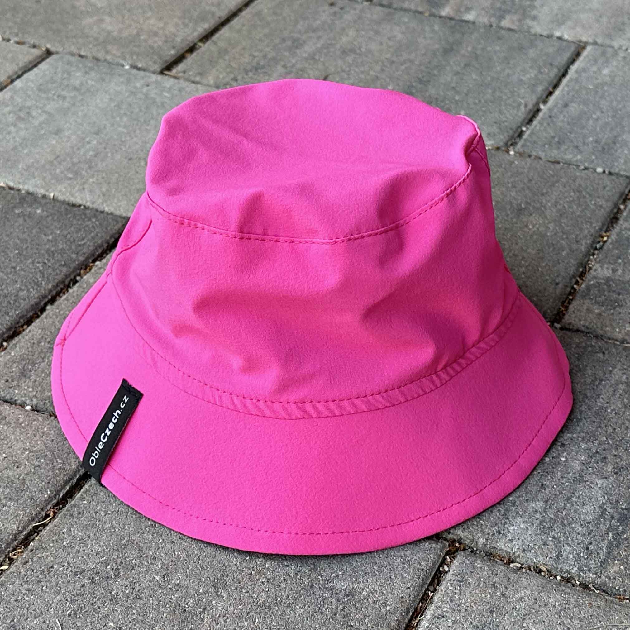 Klobouk funkční tmavě růžový