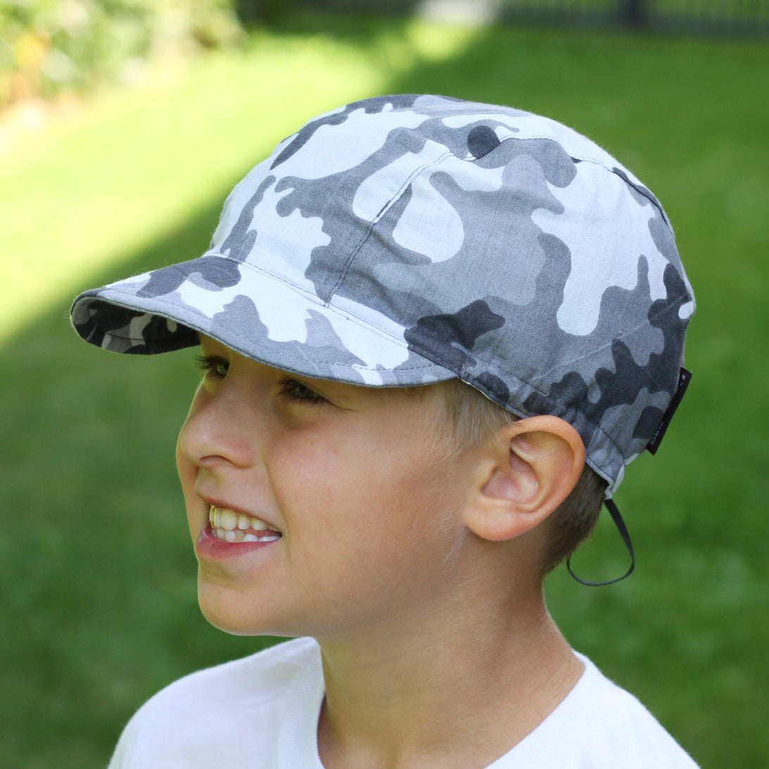 Kšiltovka šedá maskáč