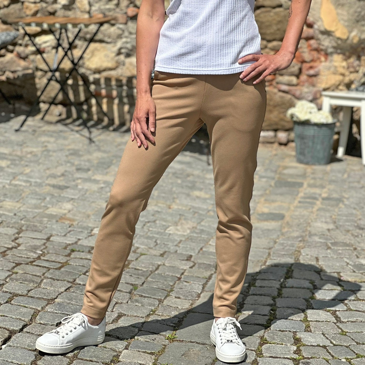 Dámské kalhoty Elis béžové