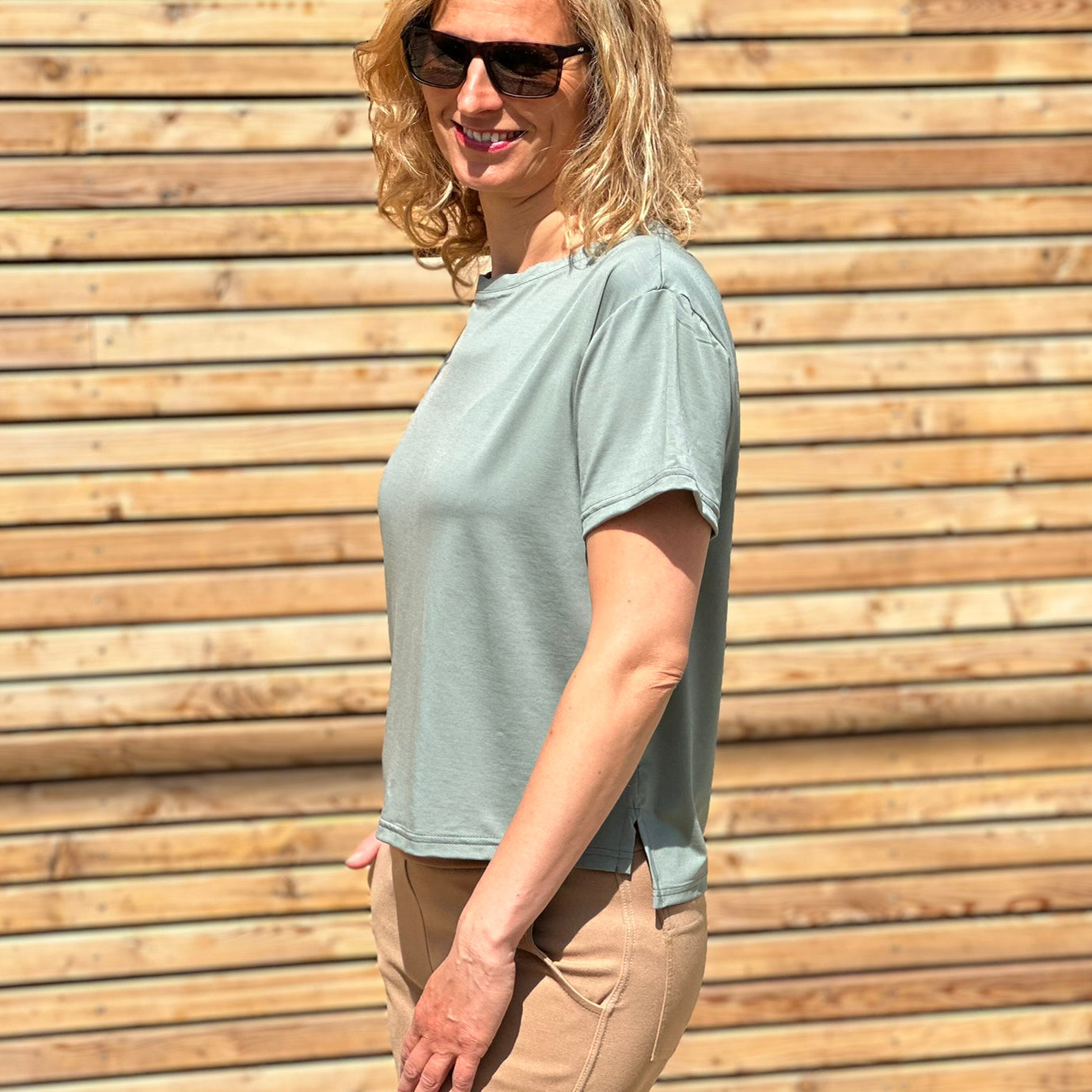 Tričko Fénix dusty green