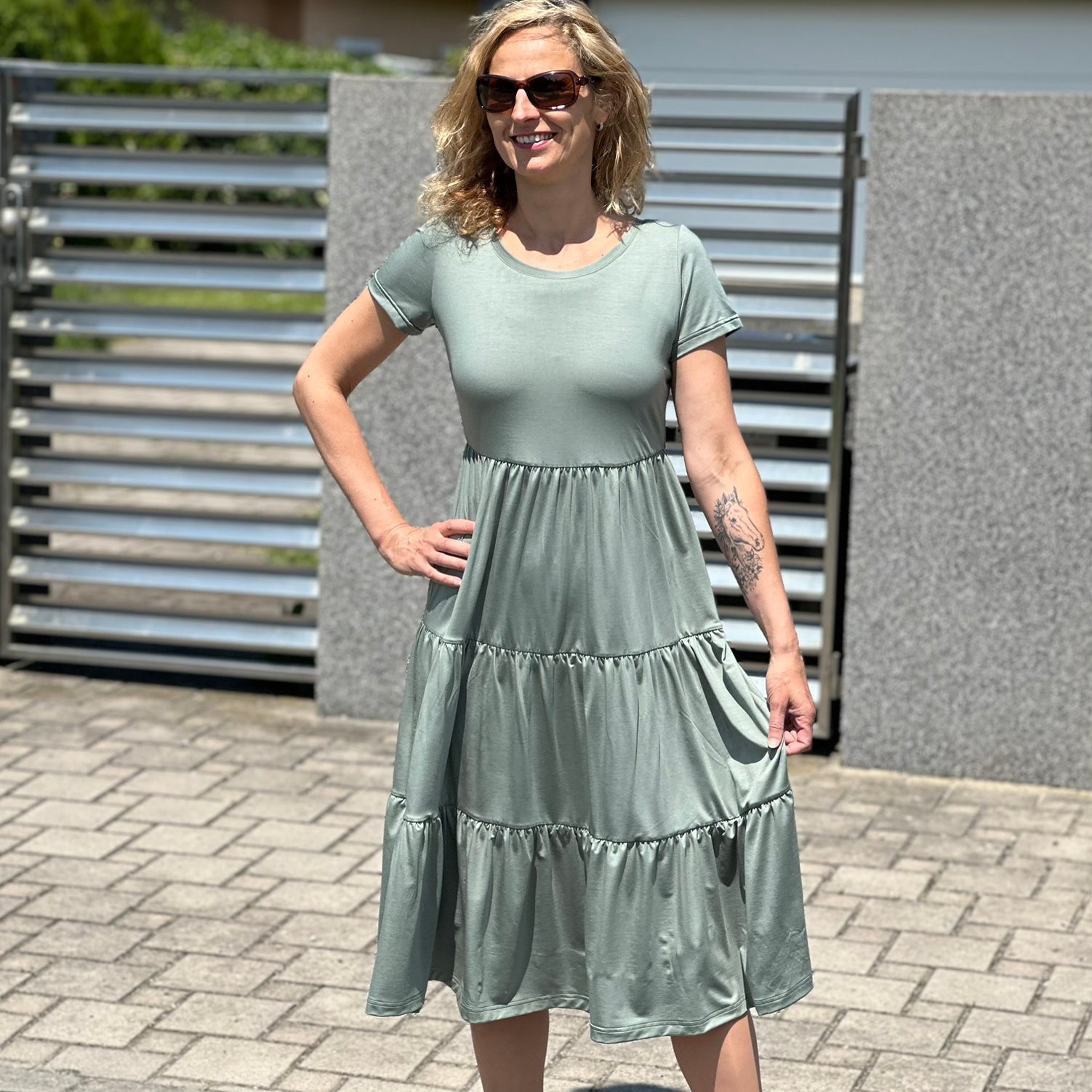 Šaty Sue dusty green