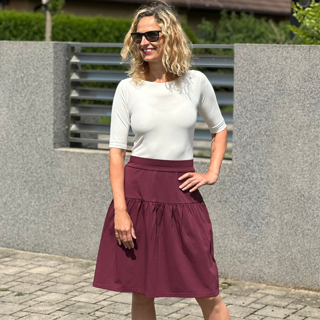 Sukně Daisy bordó