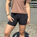 Fitness legíny krátké černé