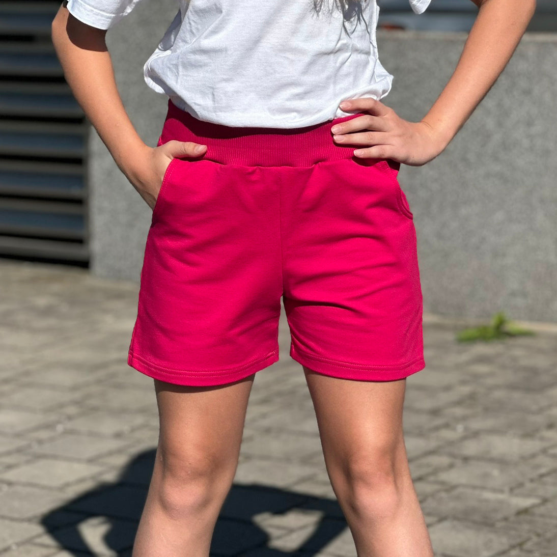 Kraťasy Walk tmavě růžové
