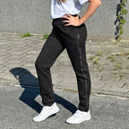 Tepláky Walk černé s lampasem