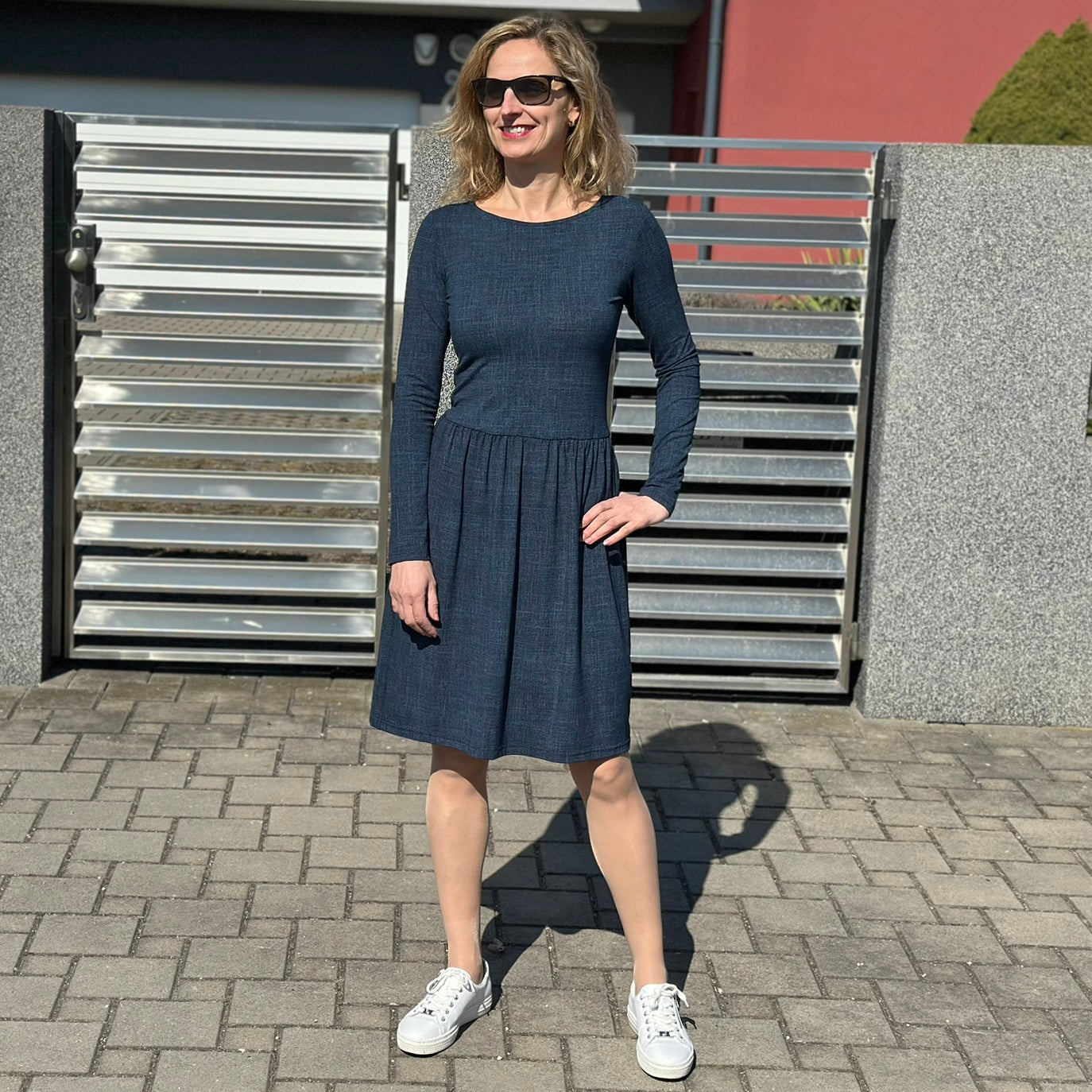 Šaty Tiffany tmavě modré denim