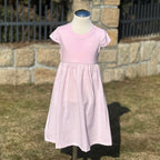 Dívčí letní šaty lněné