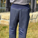 Tepláky zimní warmkeeper tmavě modré denim