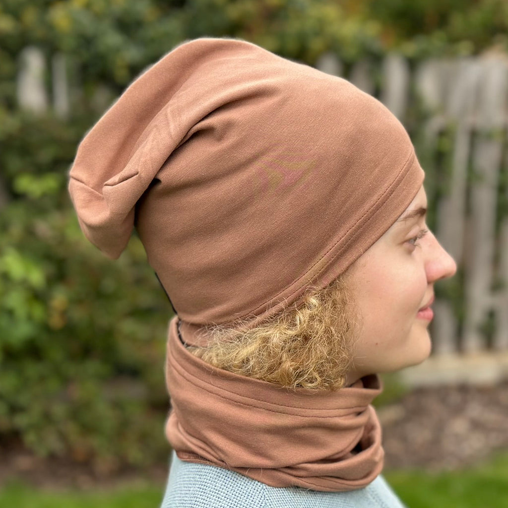 Jaro/podzim čepice z TEPLÁKOVINY