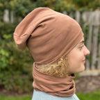 Jaro/podzim čepice z TEPLÁKOVINY