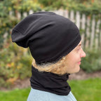 Jaro/podzim čepice z TEPLÁKOVINY