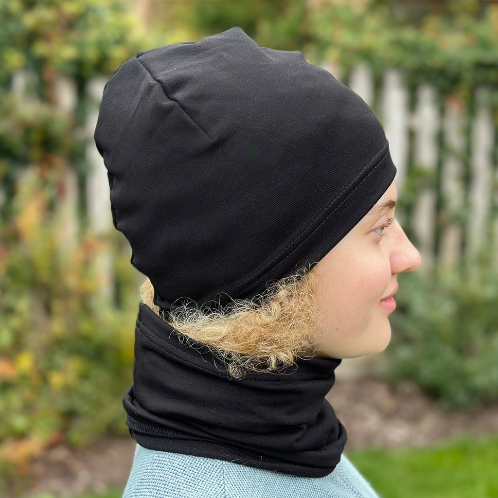 Jaro/podzim čepice z TEPLÁKOVINY