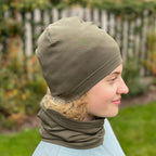 Jaro/podzim čepice z TEPLÁKOVINY