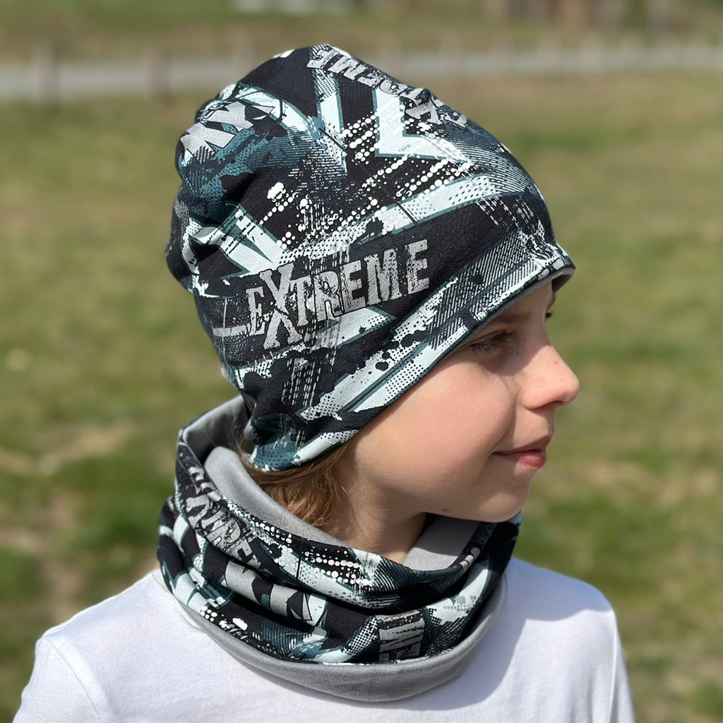 Zimní čepice z BAVLNĚNÉHO FLEECU