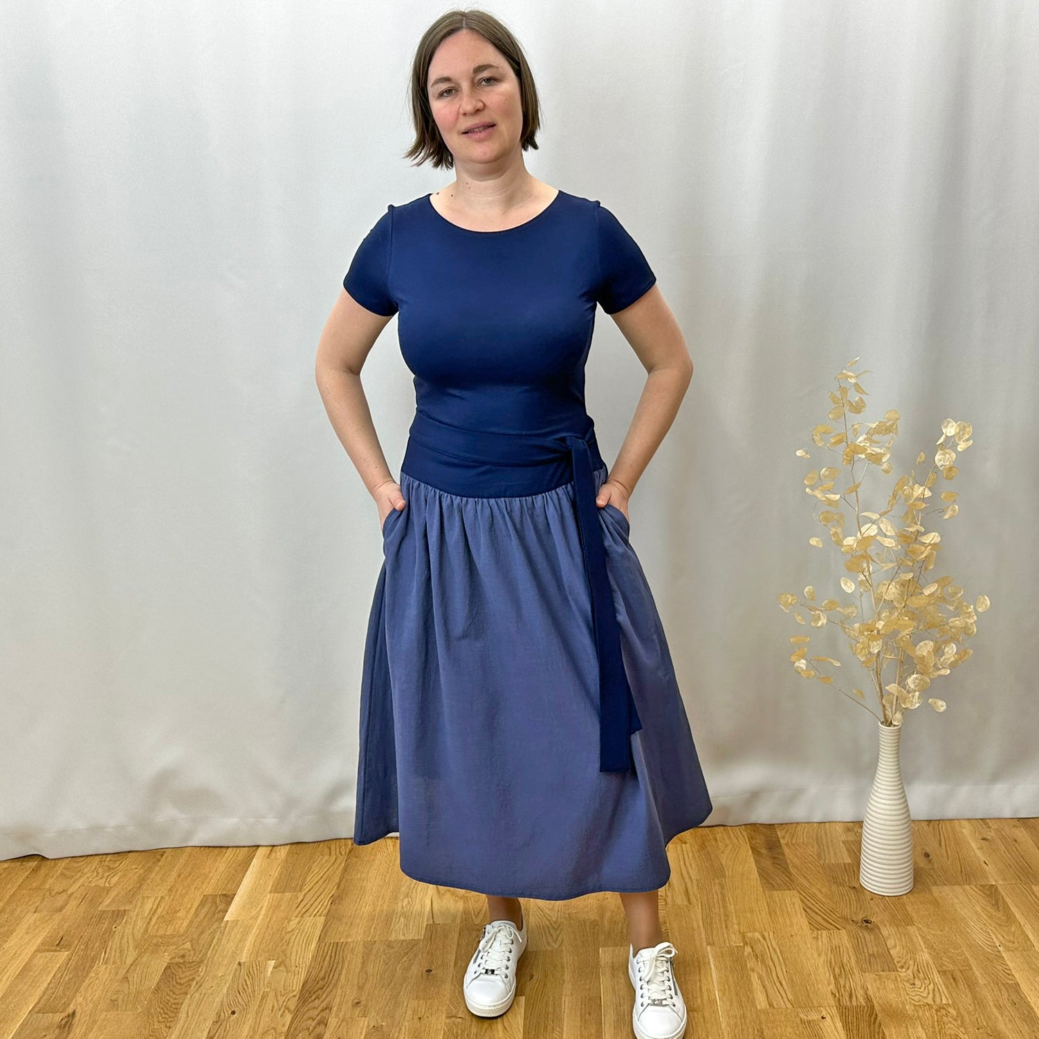 Letní šaty dámské modré