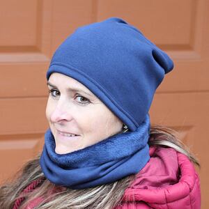 Zimní čepice tmavě modrá WARMKEEPER