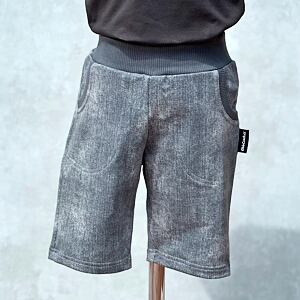 Kraťasy denim s vyšisovaným efektem