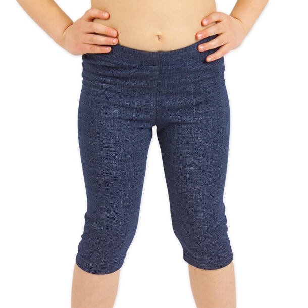 Letní 3/4 legíny denim