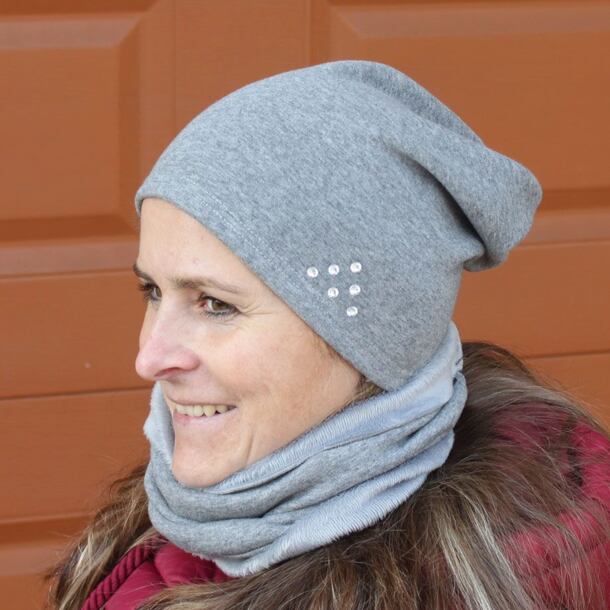 Zimní čepice s kamínky WARMKEEPER - 8 barev
