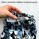 dírka v pasovém nápletu legínové tepláky ObleCzech